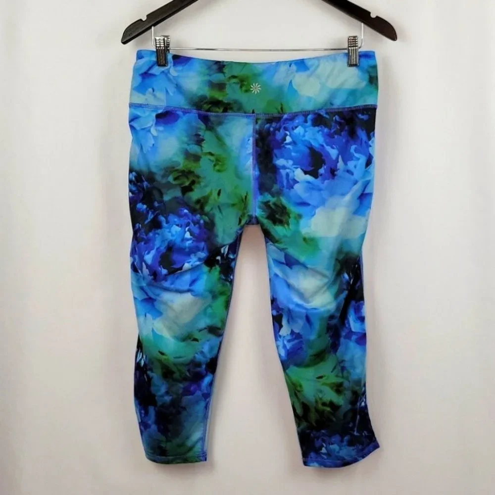 Athleta Chaturanga Bloom Crop Leggings Size Large
